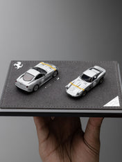DMY 1/64 Ferrari 250 GTO & 599 GTO Double Set (Sliver / White) (Limited 149pcs)