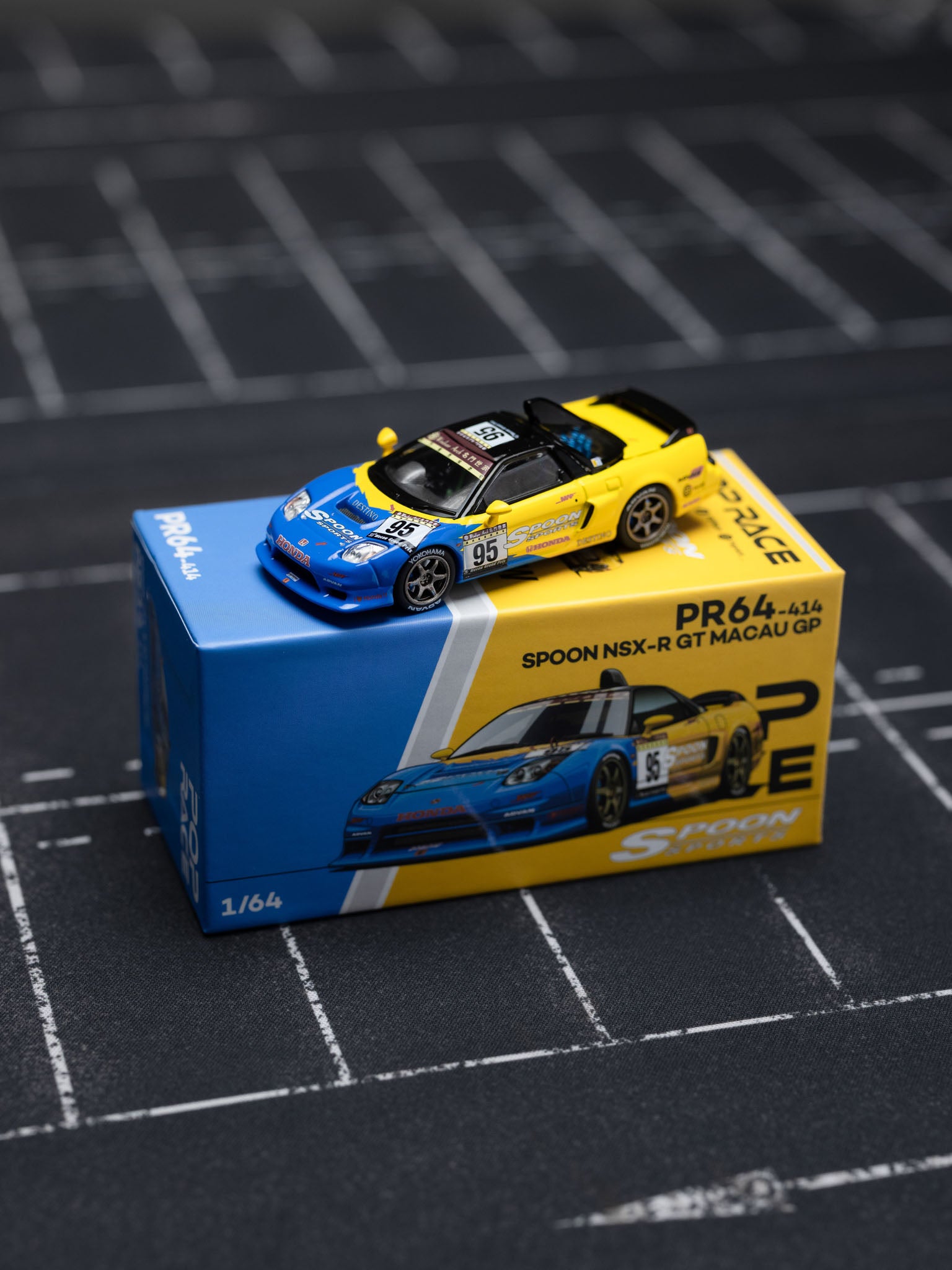 POPRACE 1/64 Spoon Sport NSX-R GT MACAU GP Tokyo Auto Salon Hong Kong