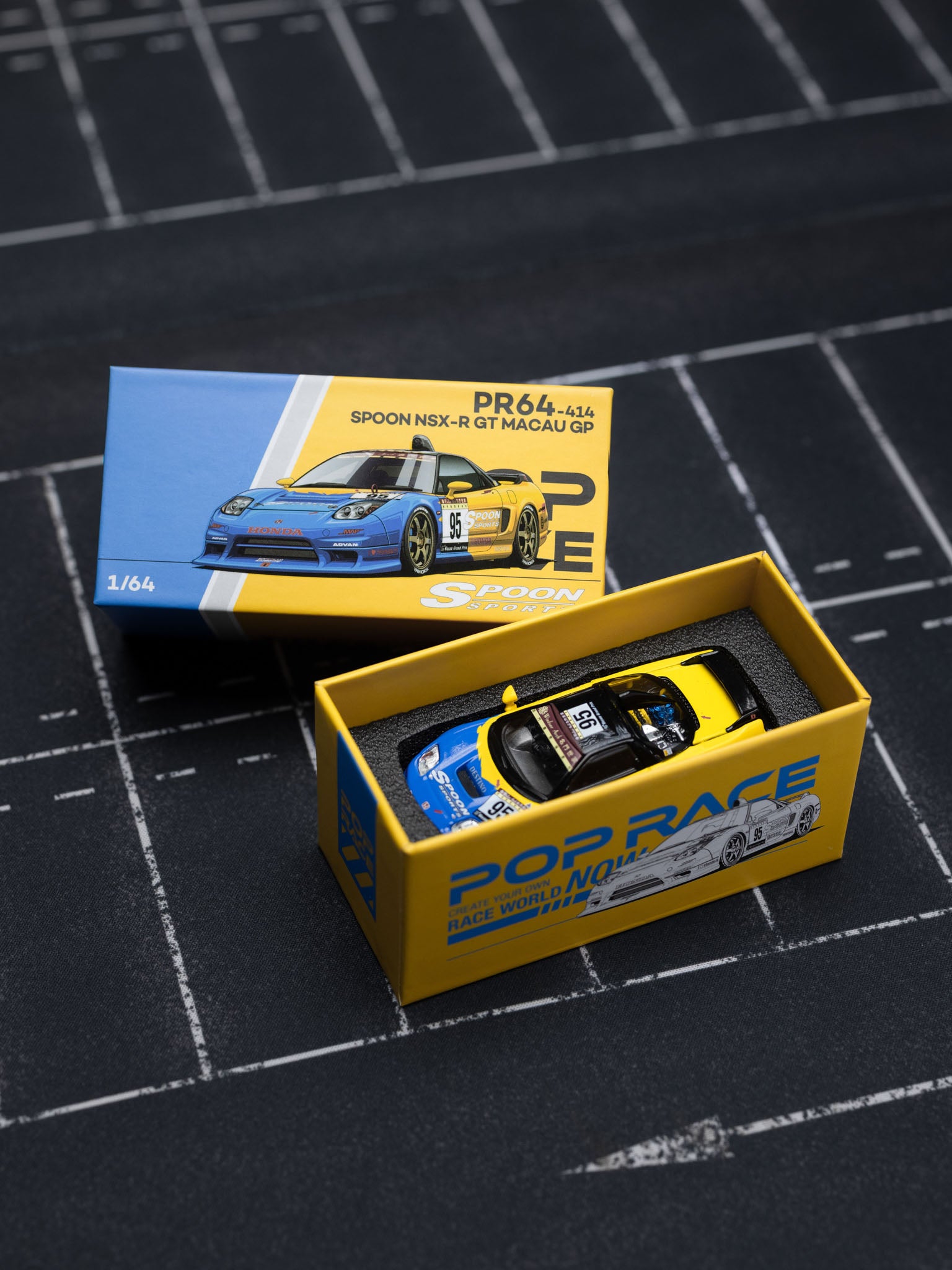 POPRACE 1/64 Spoon Sport NSX-R GT MACAU GP Tokyo Auto Salon Hong Kong