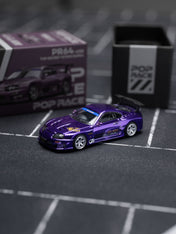 POPRACE 1/64 Top Secret GT300 Supra Purple Chrome Tokyo Auto Salon Hong Kong