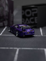 POPRACE 1/64 Top Secret GT300 Supra Purple Chrome Tokyo Auto Salon Hong Kong