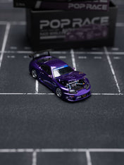 POPRACE 1/64 Top Secret GT300 Supra Purple Chrome Tokyo Auto Salon Hong Kong