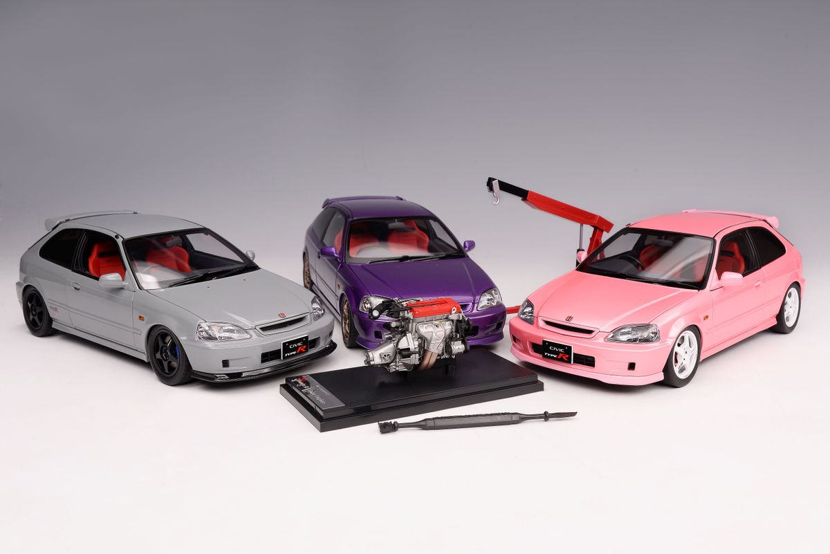 1:18 HONDA CIVIC TYPE R (EK9) – Pearl Purple – MOTORHELIX