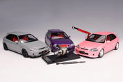 1:18 HONDA CIVIC TYPE R (EK9) – SWEET PINK – MOTORHELIX - PRE ORDER