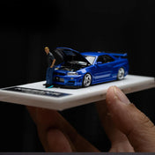 NISSAN GTR34 OPEN COVER EDITION SPEED AND PASSION BLUE – FIGURE