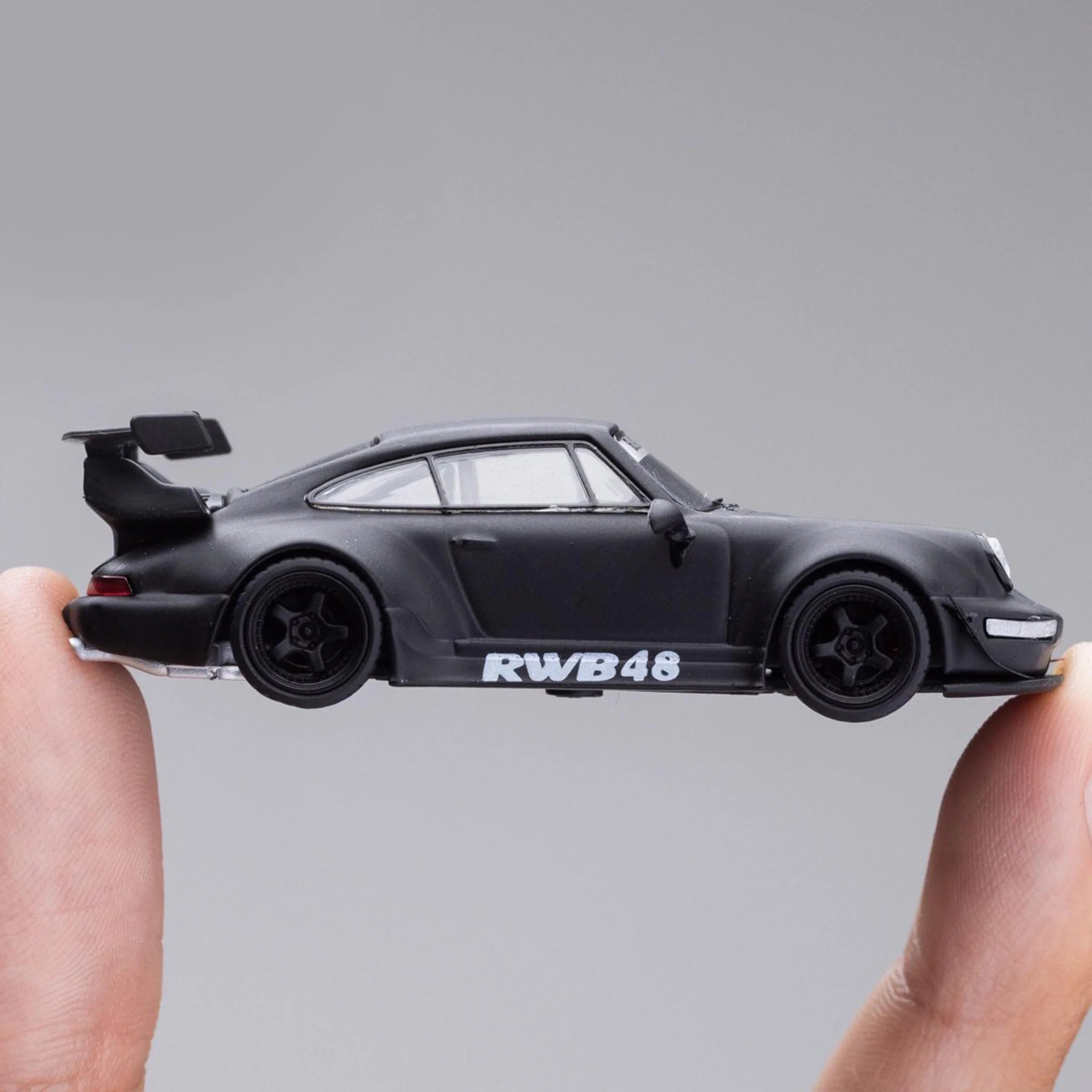 DECODE 1:64 PORSCHE 911 WIDEBODY RWB964 MATTE BLACK LIMITED 500PCS