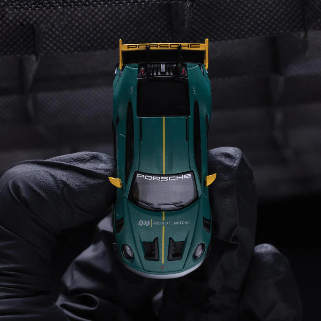 TIME MICRO 1:64 PORSCHE 911 992 GT3 RS GREEN SILVER LIVERY