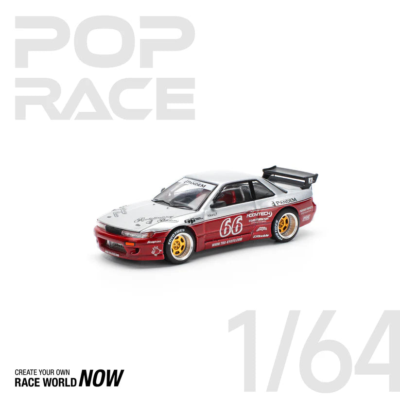 POP RACE 1:64 PANDEM SILVIA S13 – MOONTECH RED