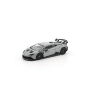 POP RACE 1/64- LAMBORGHINI HURACAN STO GRIGIO ACHESO MATTE