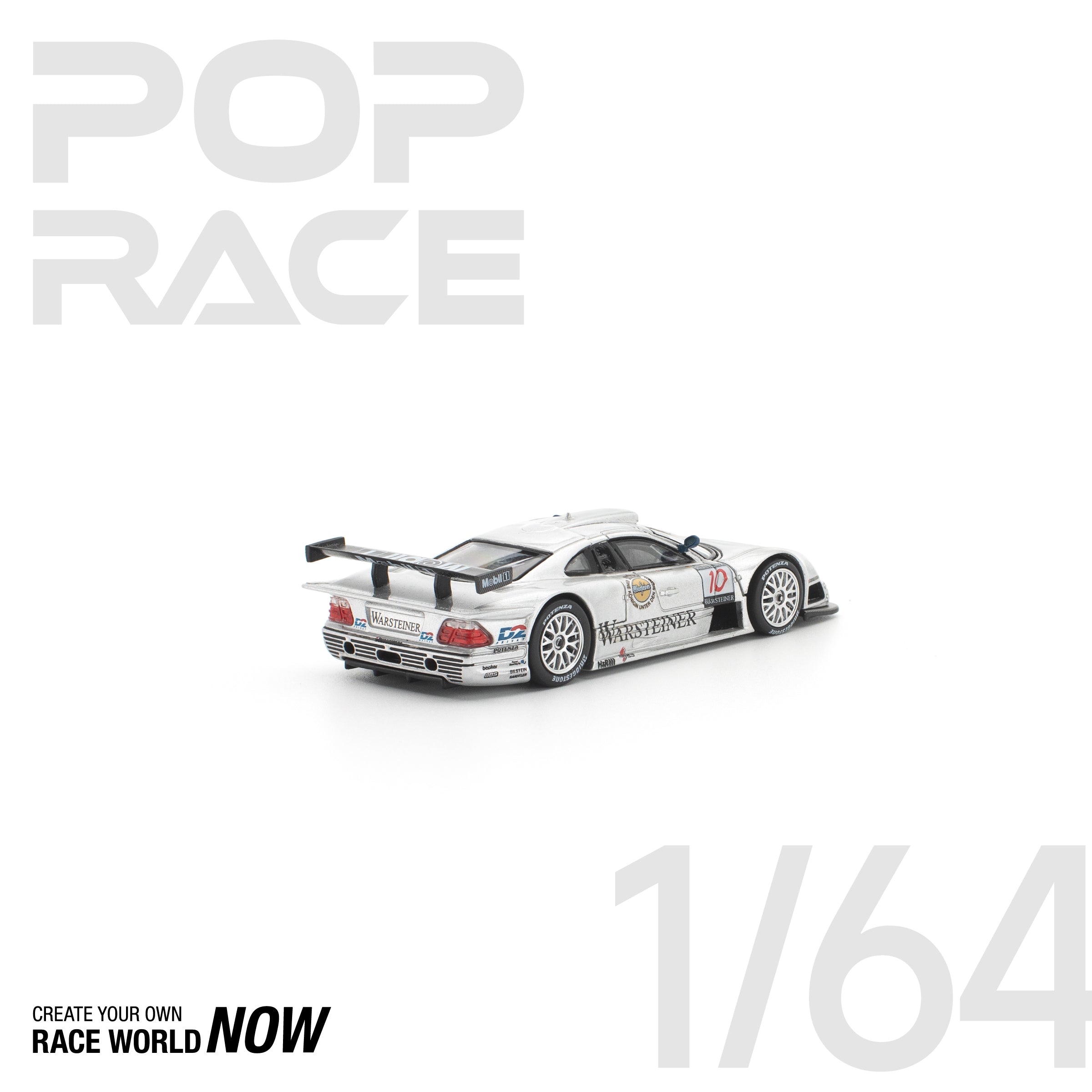 POP RACE 1/64 - PANDEM E30 银色