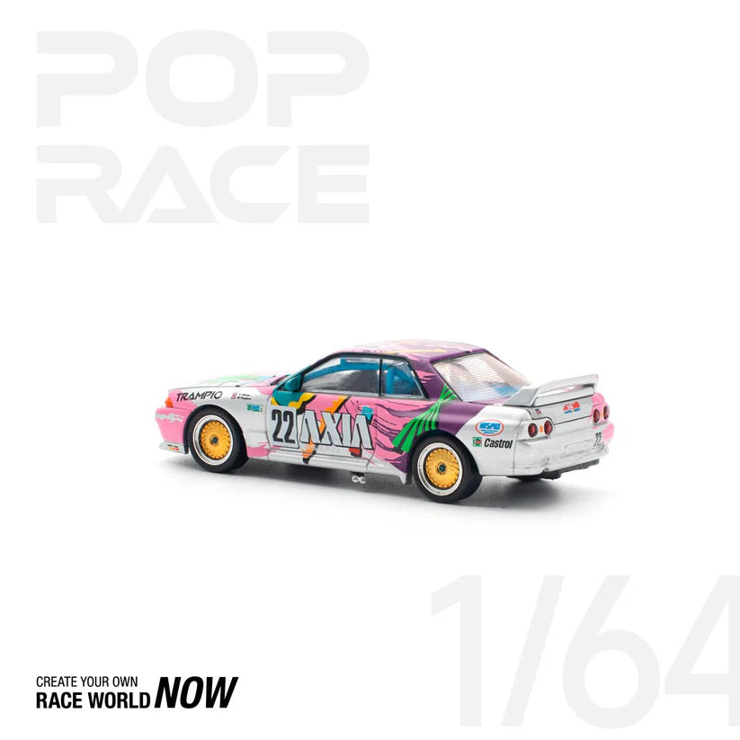 POP RACE 1:64 NISSAN SKYLINE GT-R R32 #22 AXIA GROUP A