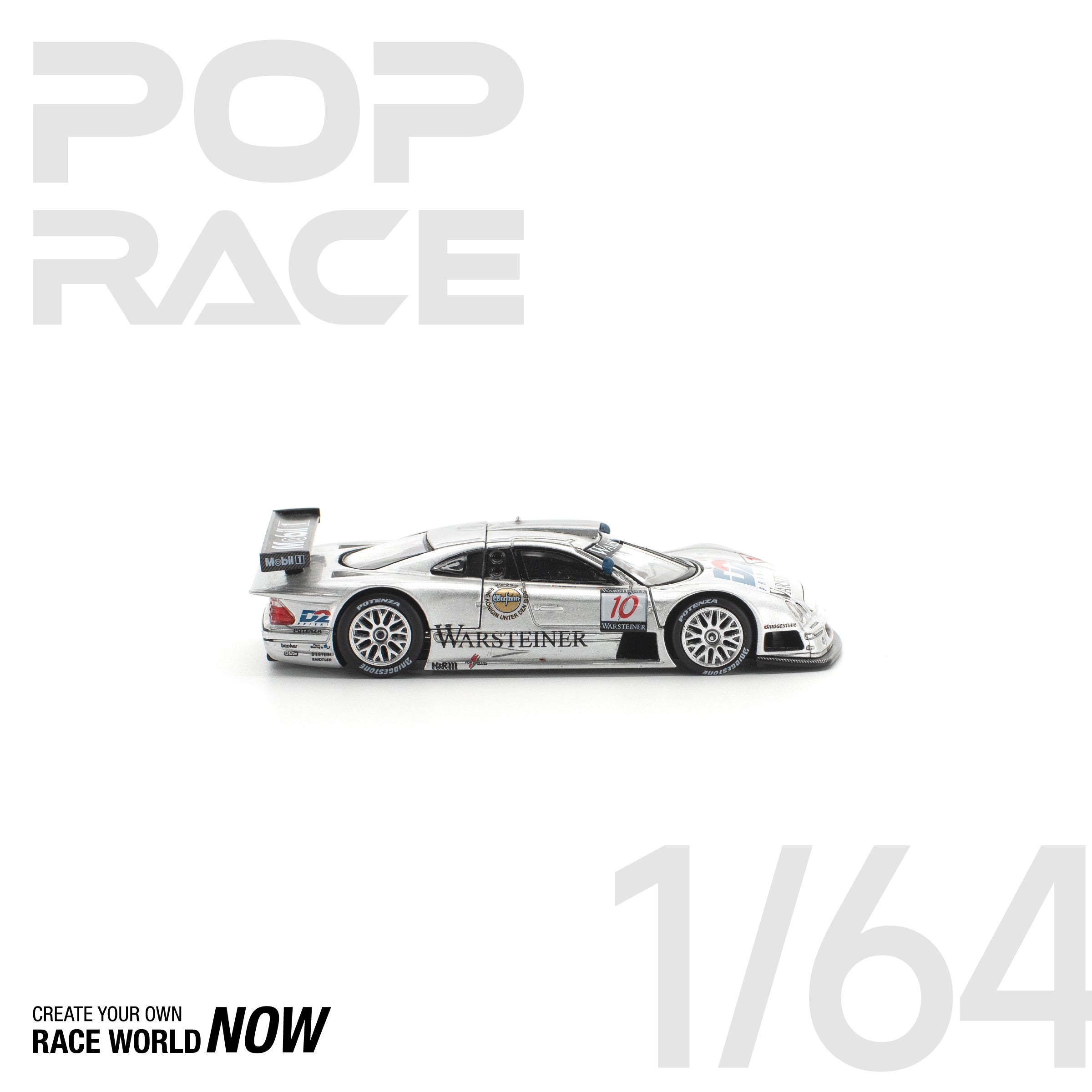 POP RACE 1/64 - PANDEM E30 银色