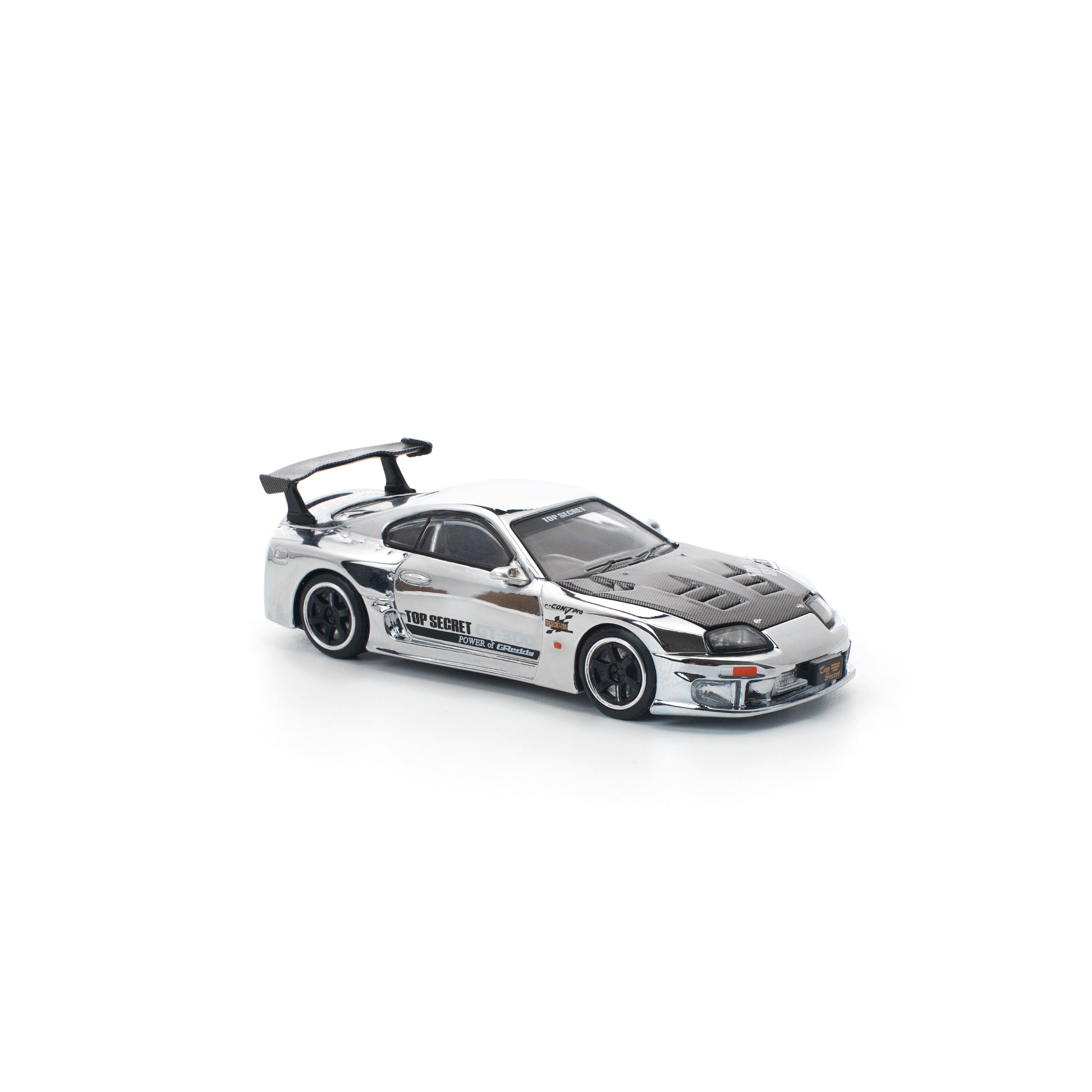 POP RACE - TOP SECRET GT300 SUPRA - SILVER CHROME - PR640325
