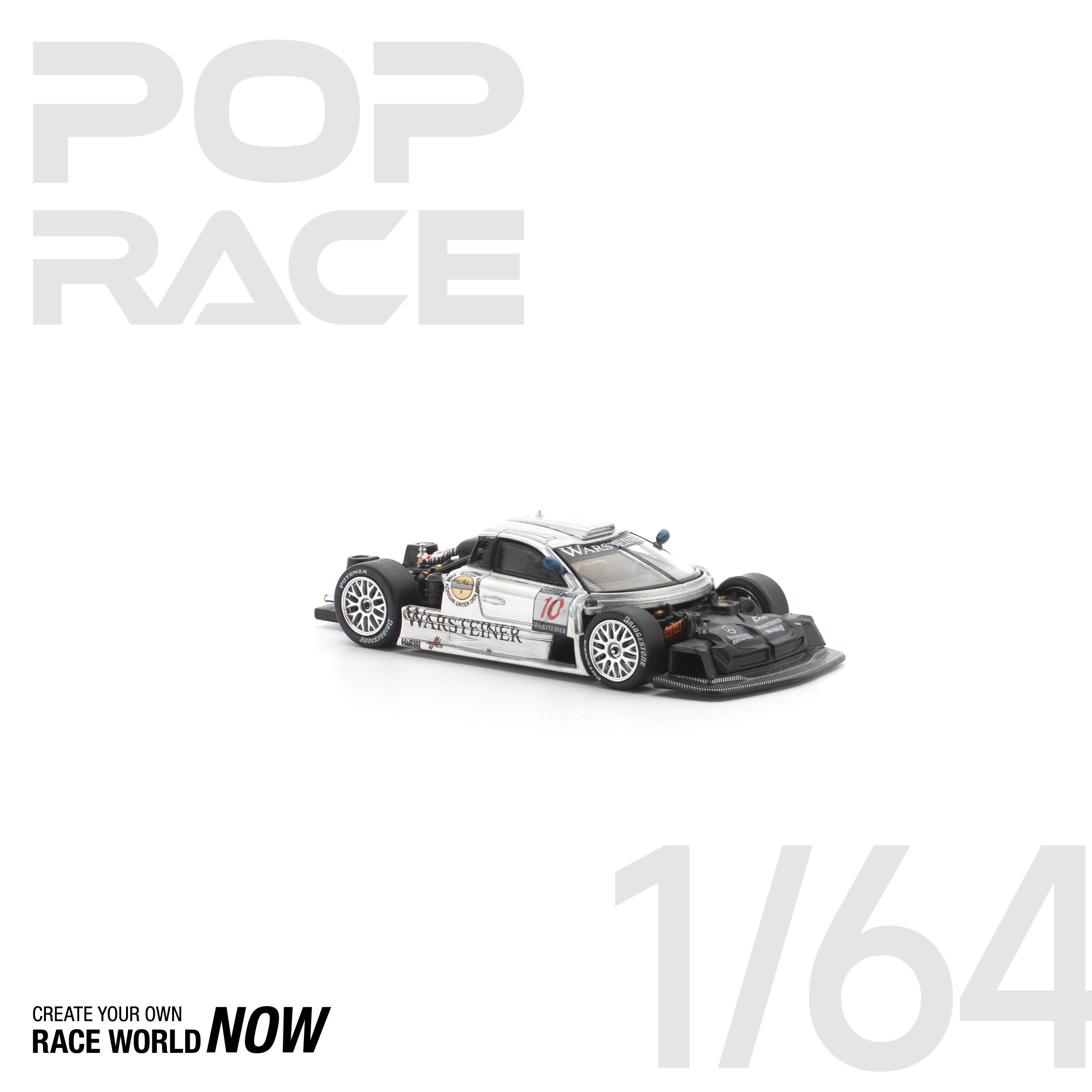 POP RACE 1/64 - PANDEM E30 银色