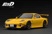 IGNITION MODEL INITIAL D Mazda RX-7 (FD3S) Yellow With Mr. Keisuke Takahashi