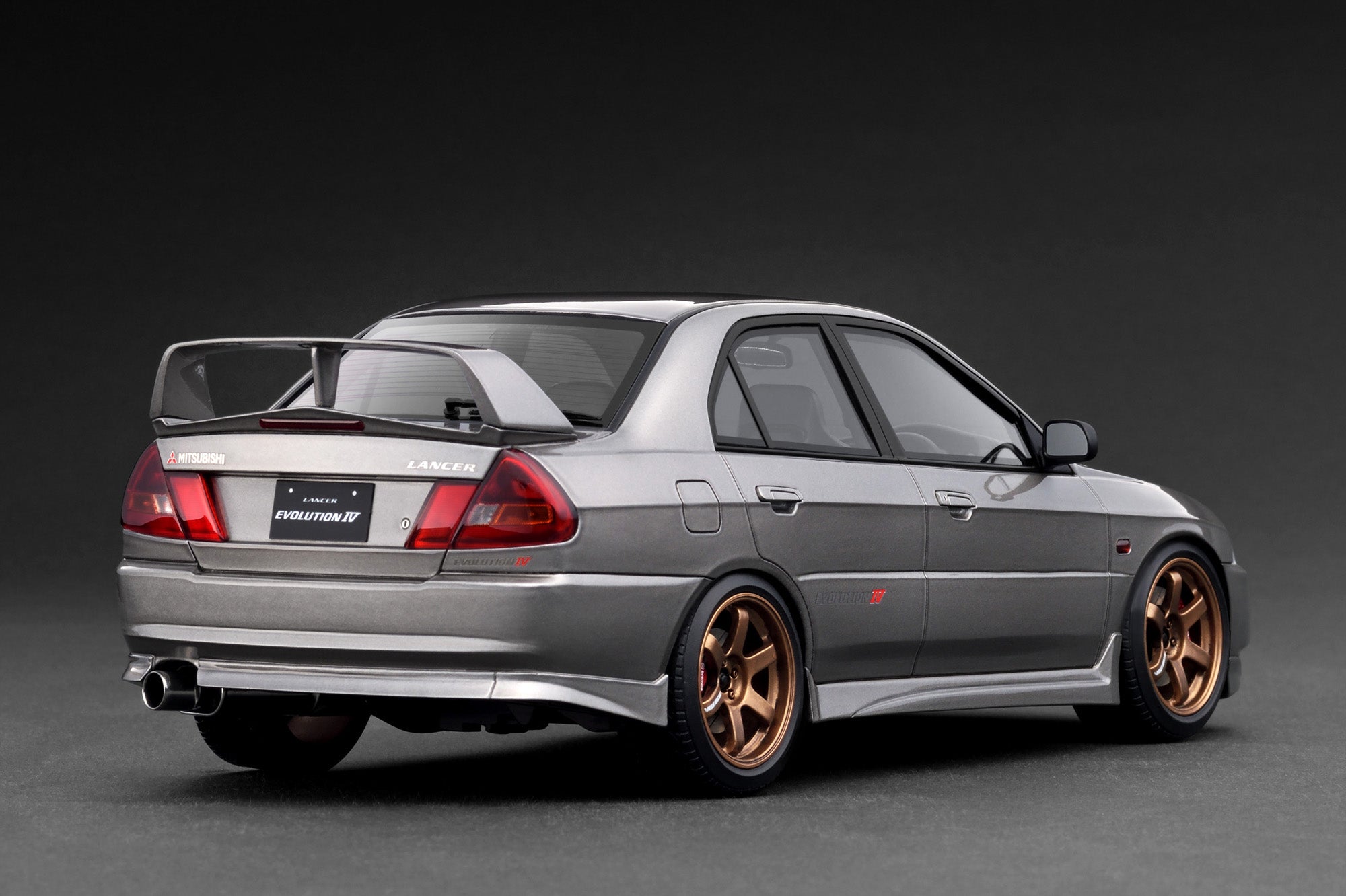 IGNITION MODEL Mitsubishi LANCER EVOLUTION Ⅳ (CN9A) Gun Metallic IG3851