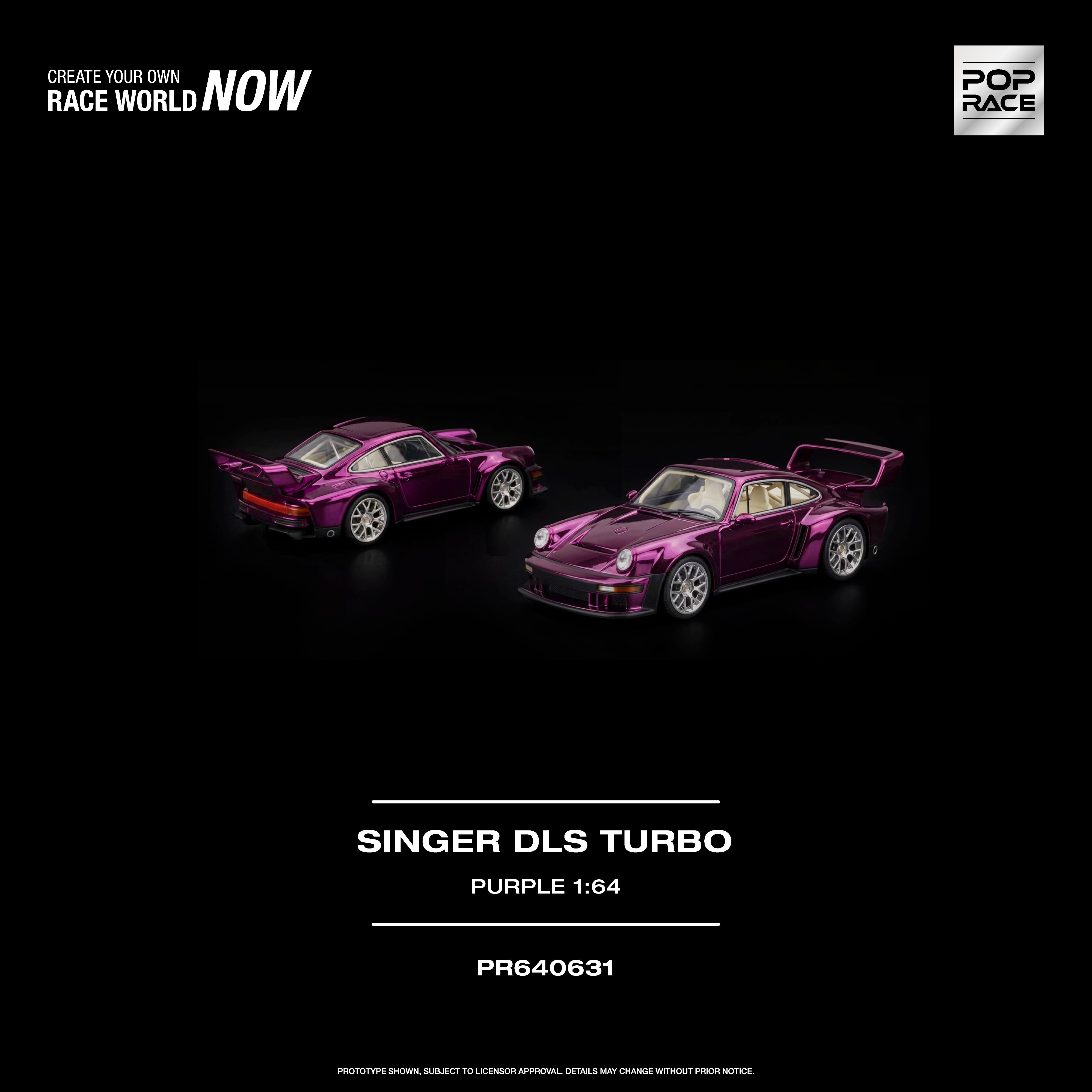 POP RACE 1/64 - SINGER DLS TURBO PURPLE