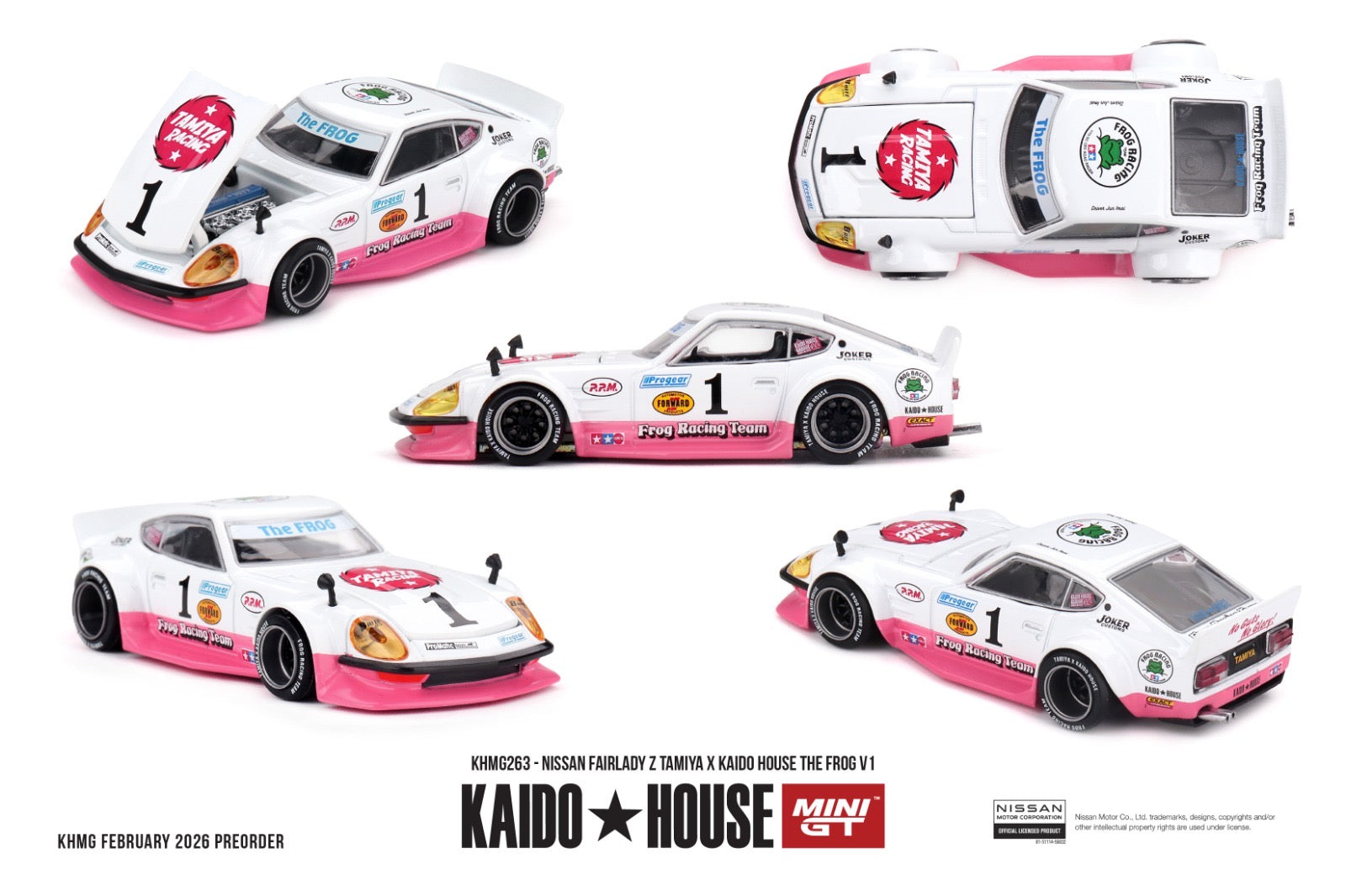 KAIDO HOUSE X MINI GT 1/64 Nissan Fairlady Z TAMIYA x KAIDO HOUSE "The FROG"  V1