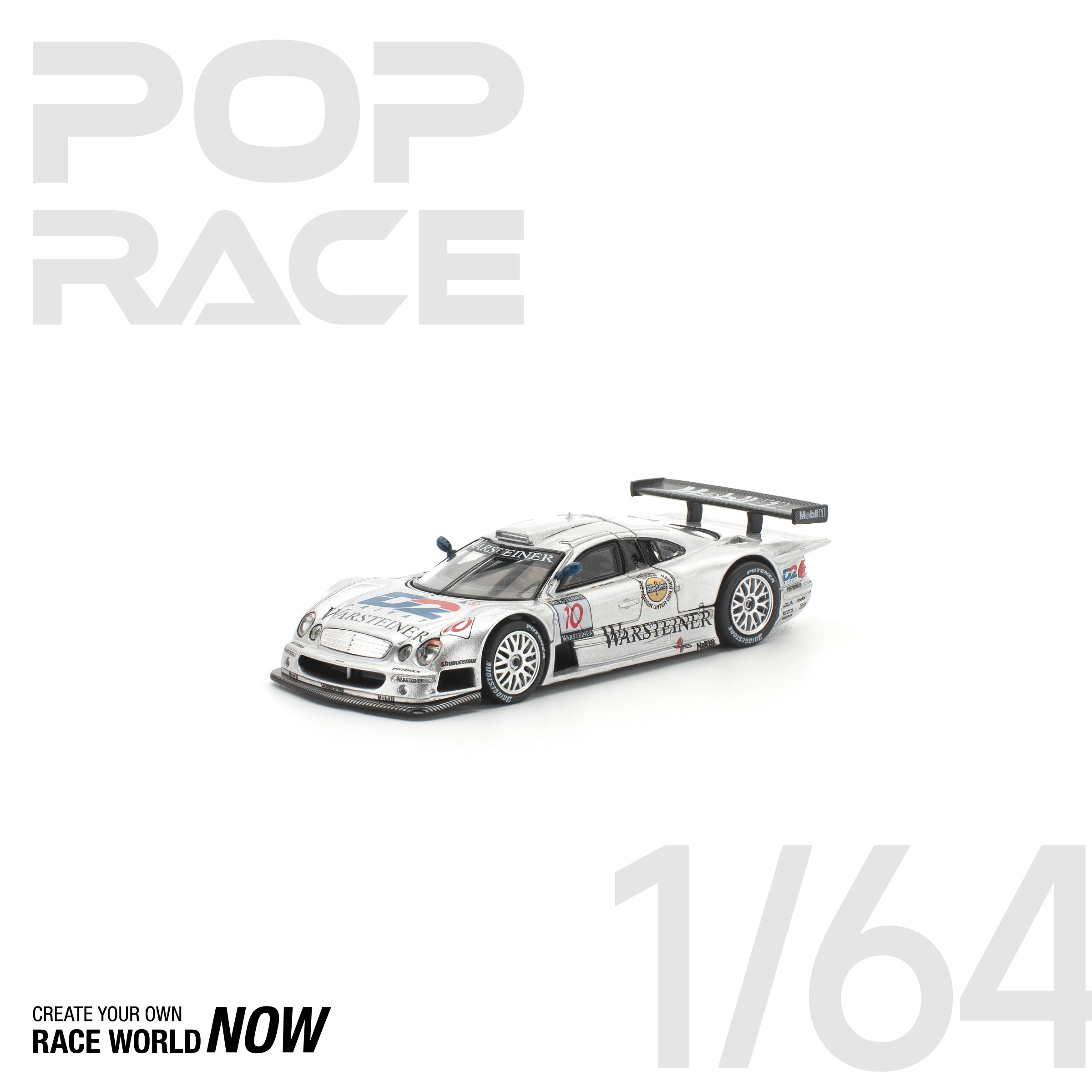 POP RACE 1/64 - PANDEM E30 银色