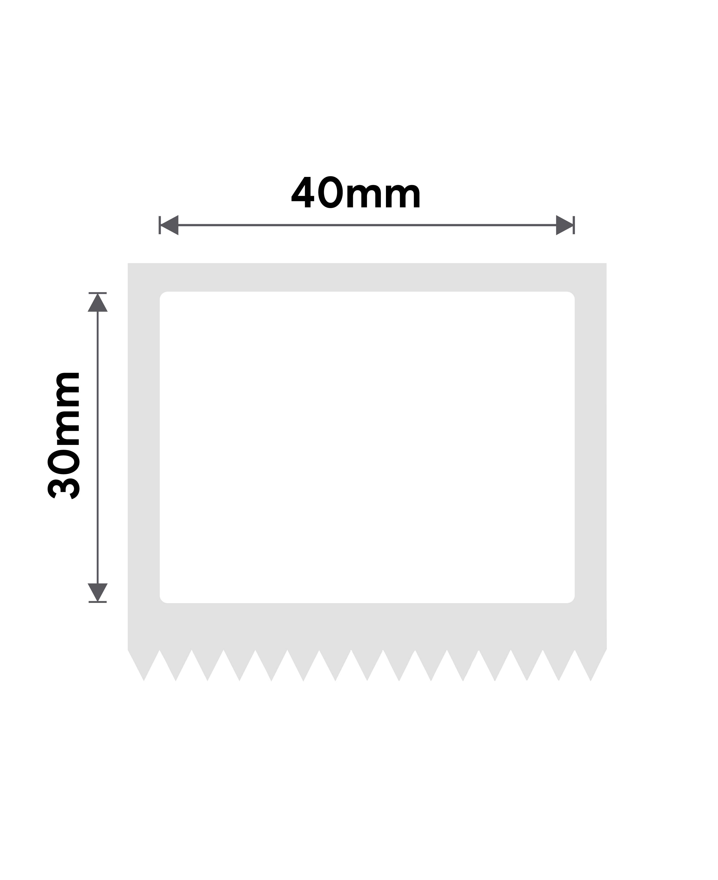 T40*30mm-230 White