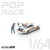 POP RACE 1/64 - RWB 930 APPLE WITH FIGURE