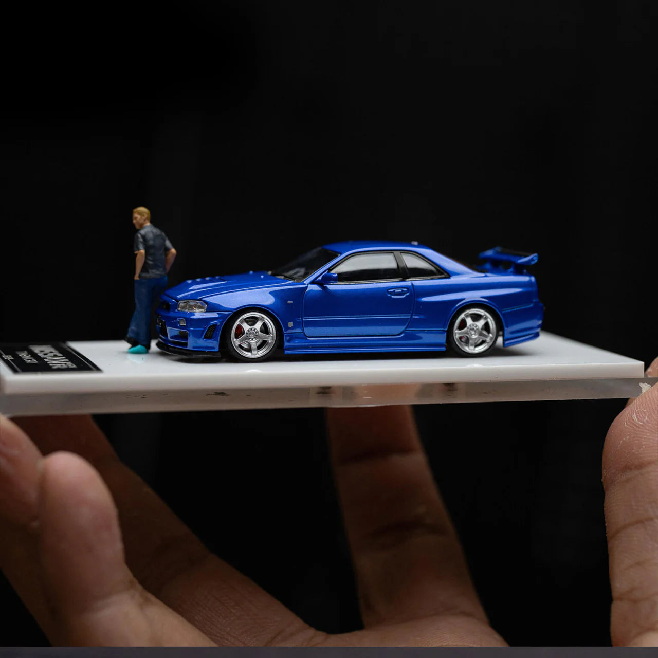 NISSAN GTR34 OPEN COVER EDITION SPEED AND PASSION BLUE – FIGURE