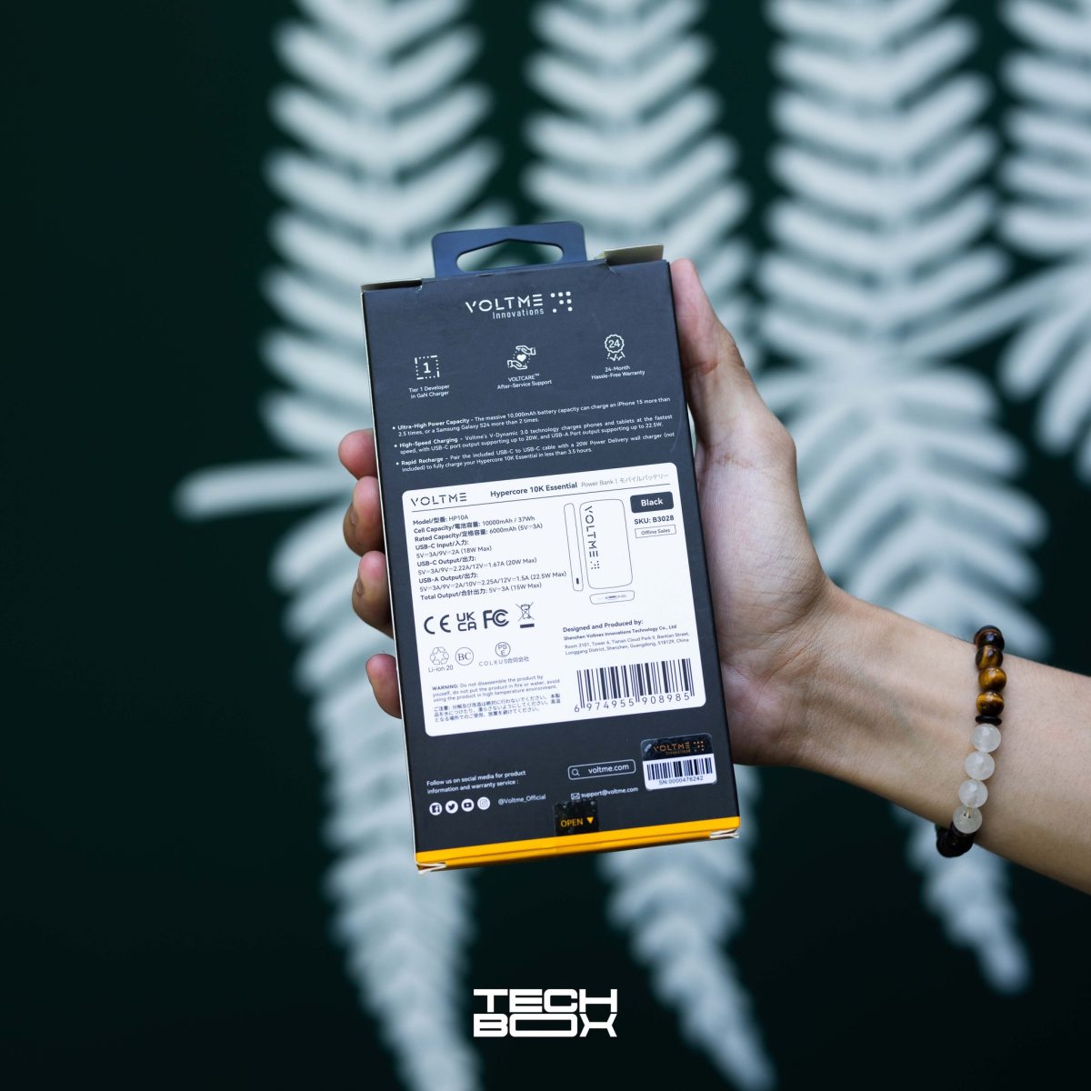 VOLTME POWERBANK HYPERCORE 10K ESSENTIAL BLACK