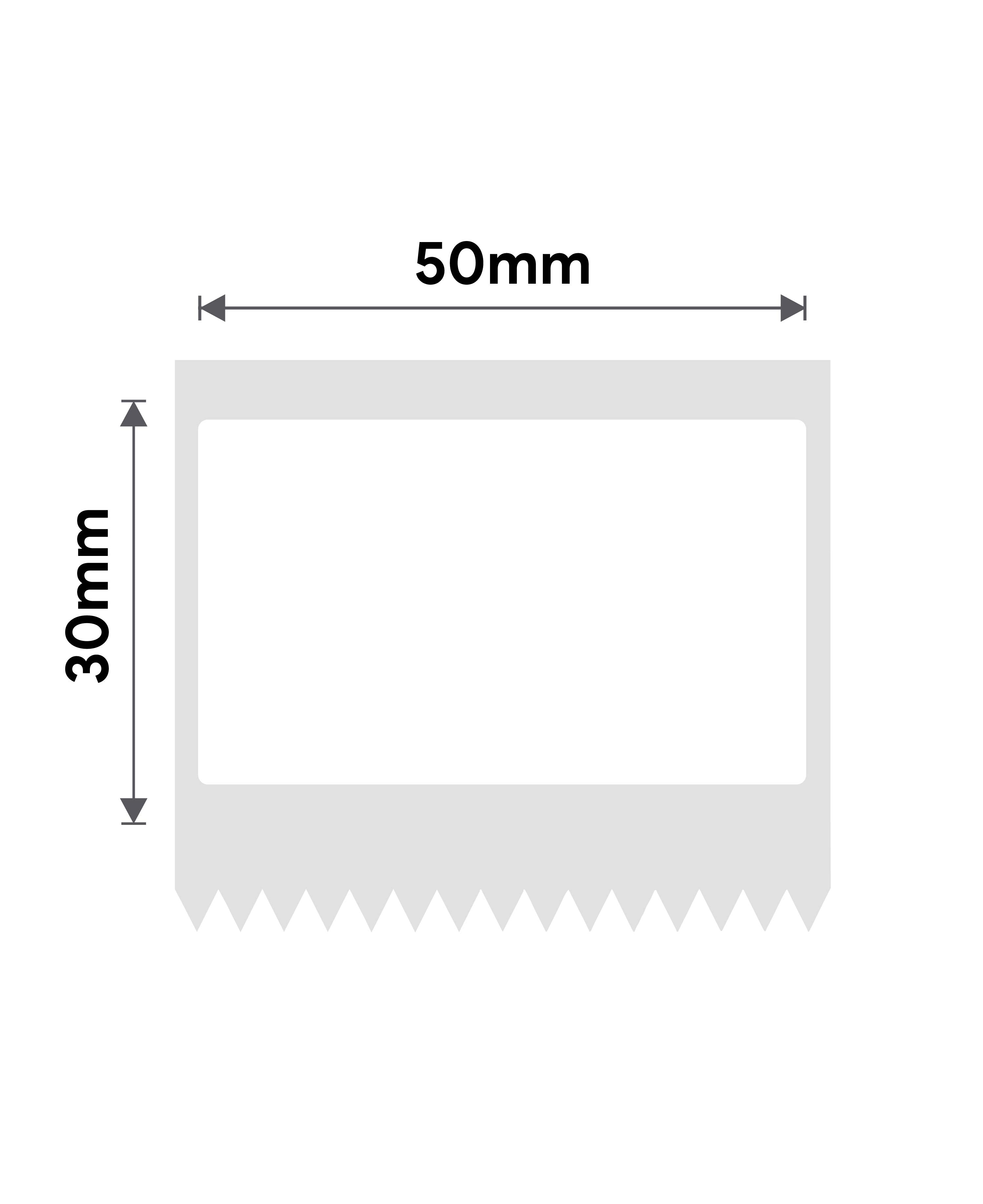 T50*30mm-230 White