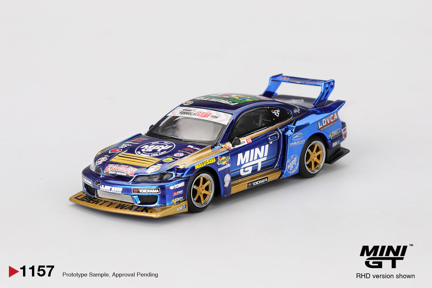 MINIGT - 1/64 Nissan LB-Super Silhouette S15 SILVIA #555 Team MINI