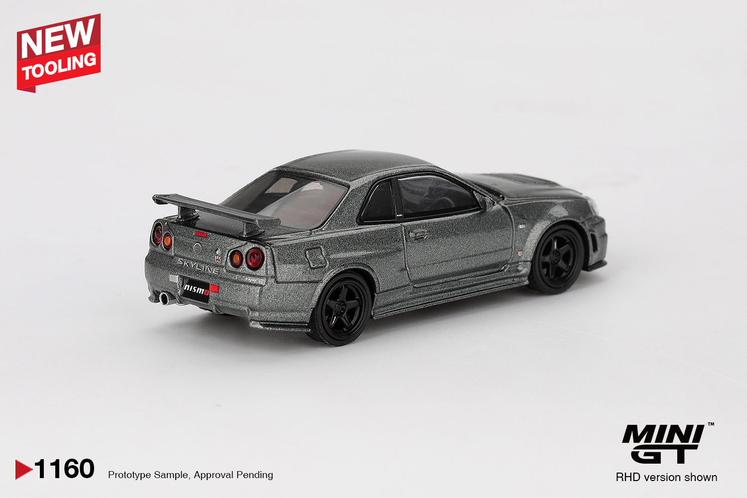 MINIGT - 1/64 Nissan Skyline GT-R Dark Metal Gray (NISMO BNR34 CRS
