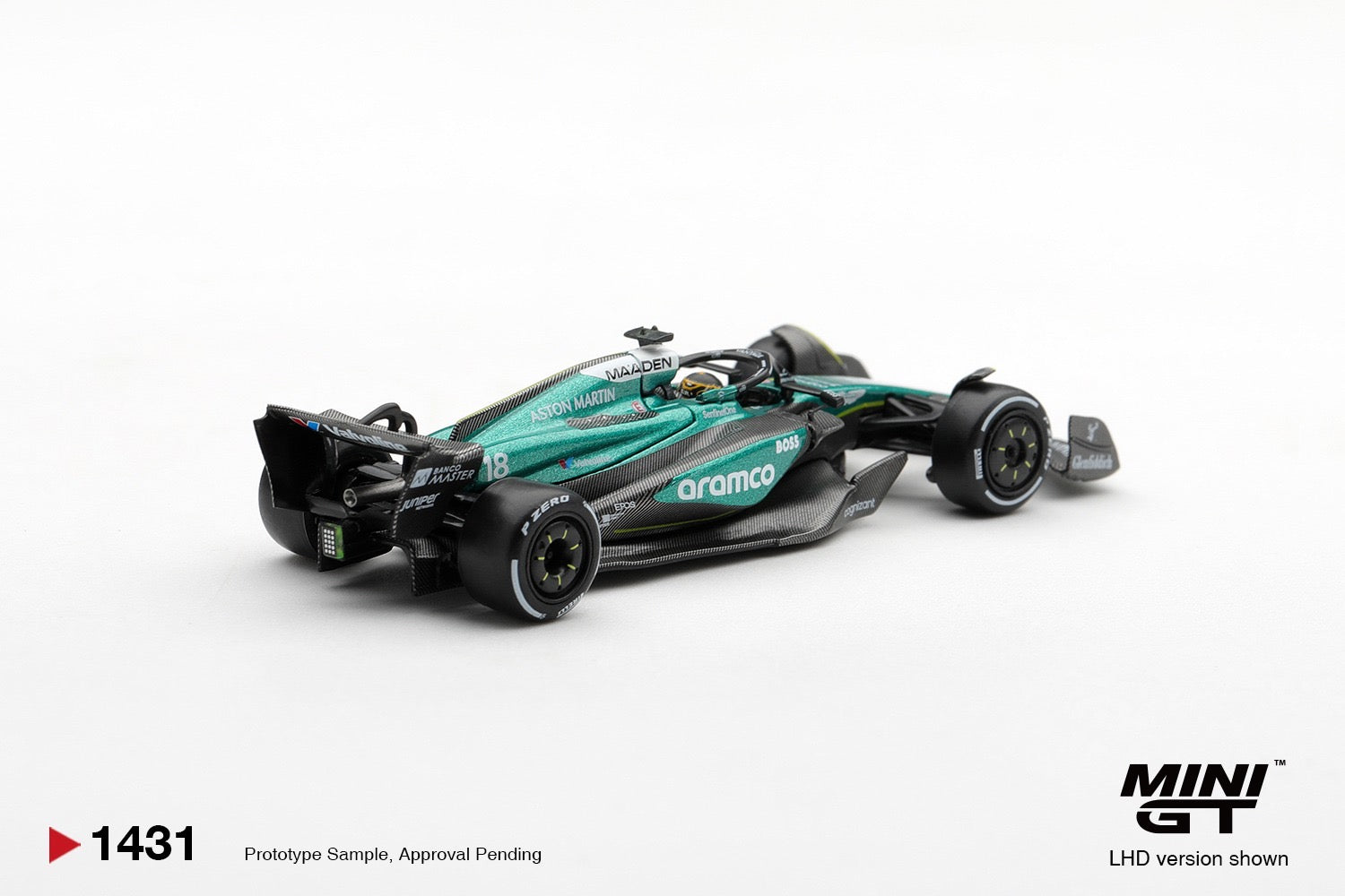 MINIGT 1/64 Aston Martin AMR24 #18 Lance Stroll 2024 F1 2024 Las Vegas GP