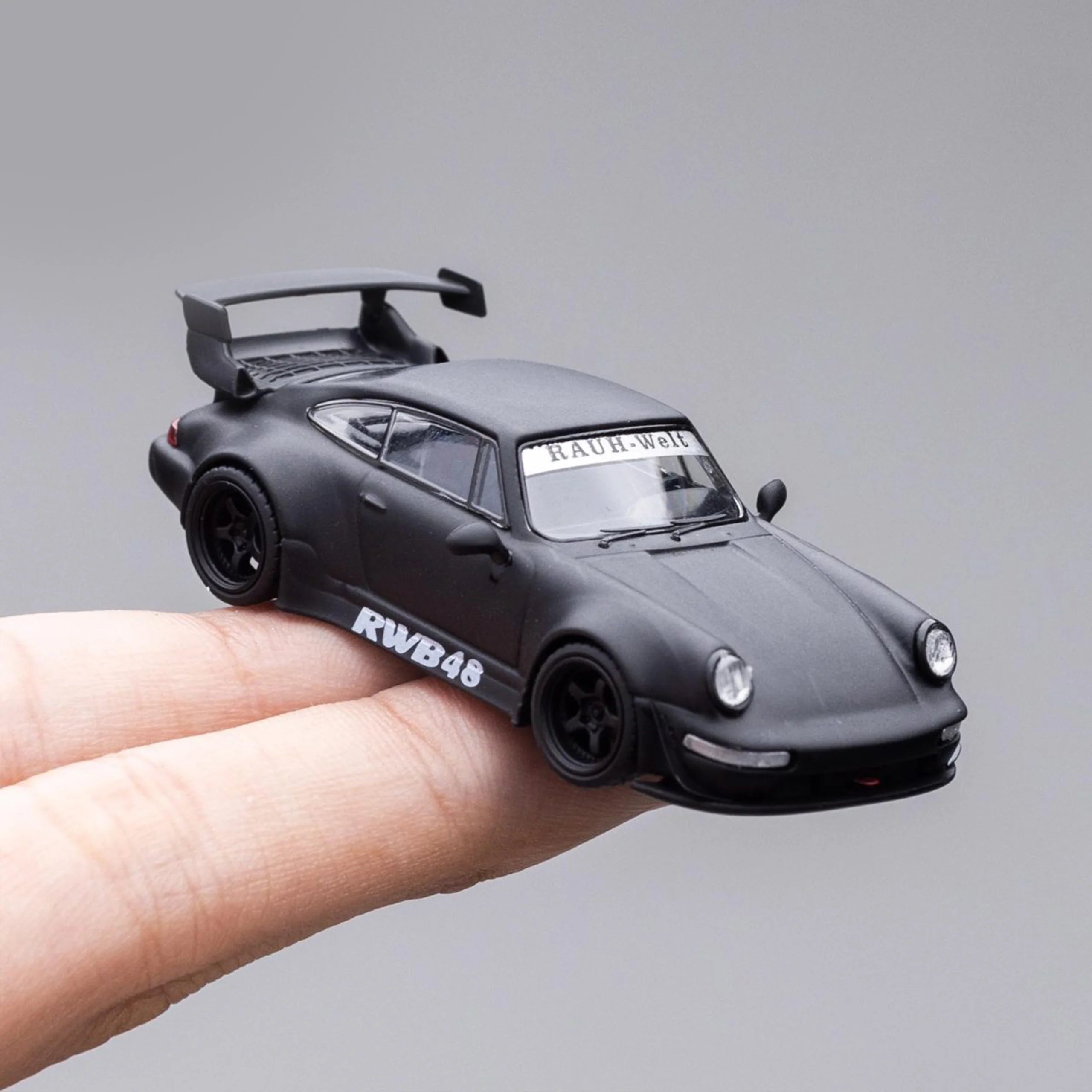 DECODE 1:64 PORSCHE 911 WIDEBODY RWB964 MATTE BLACK LIMITED 500PCS