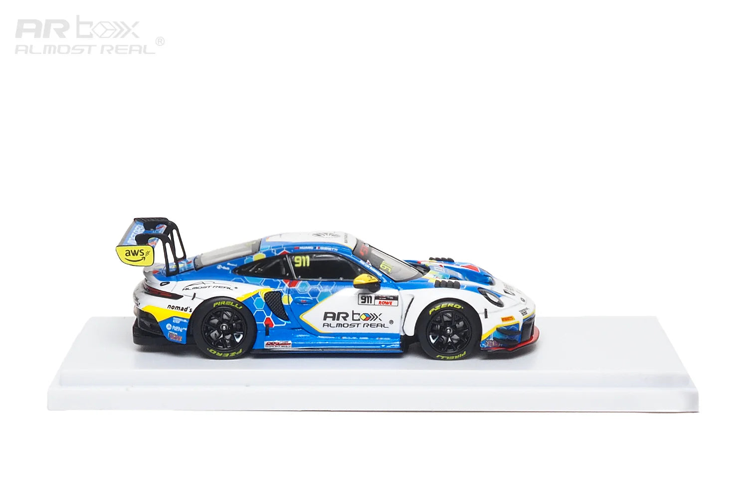 AR Box 1:64 合金模型！保时捷官方授权产品，992 GT3 R 赛道版