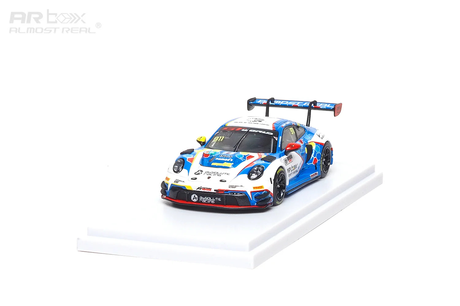 AR Box 1:64 合金模型！保时捷官方授权产品，992 GT3 R 赛道版