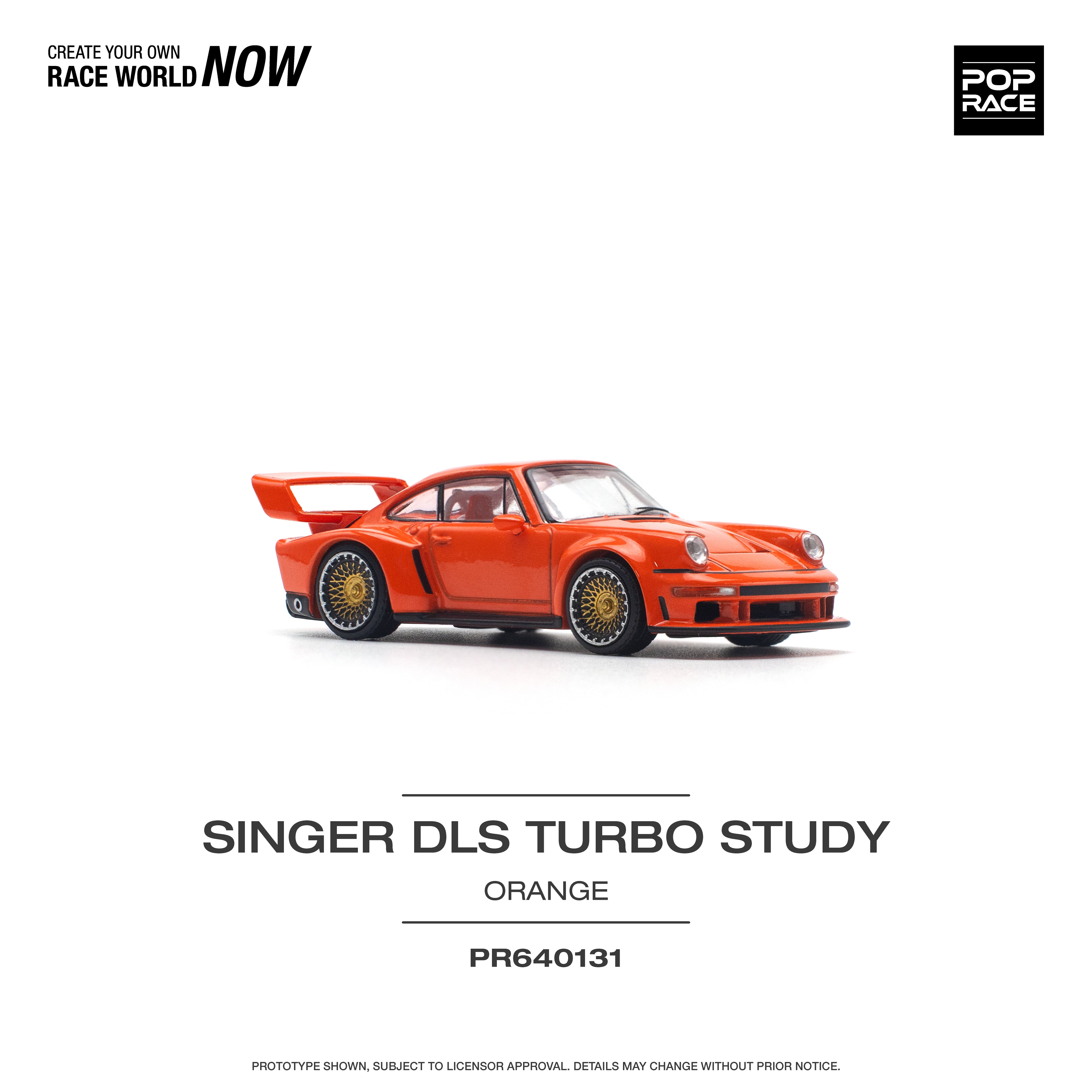 SINGER DLS TURBO (TRACK) ORANGE - POP RACE