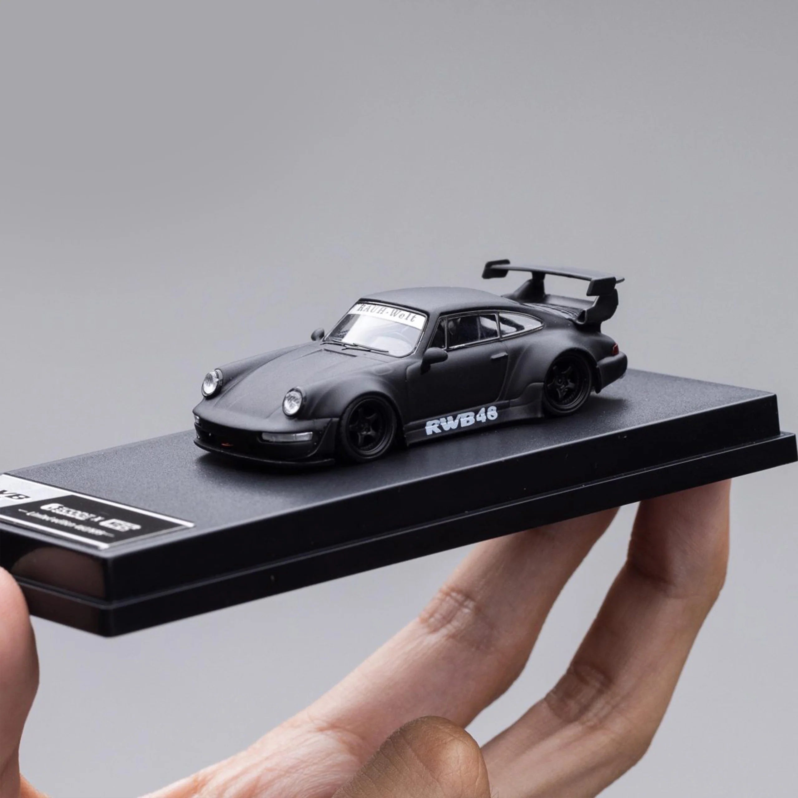 DECODE 1:64 PORSCHE 911 WIDEBODY RWB964 MATTE BLACK LIMITED 500PCS
