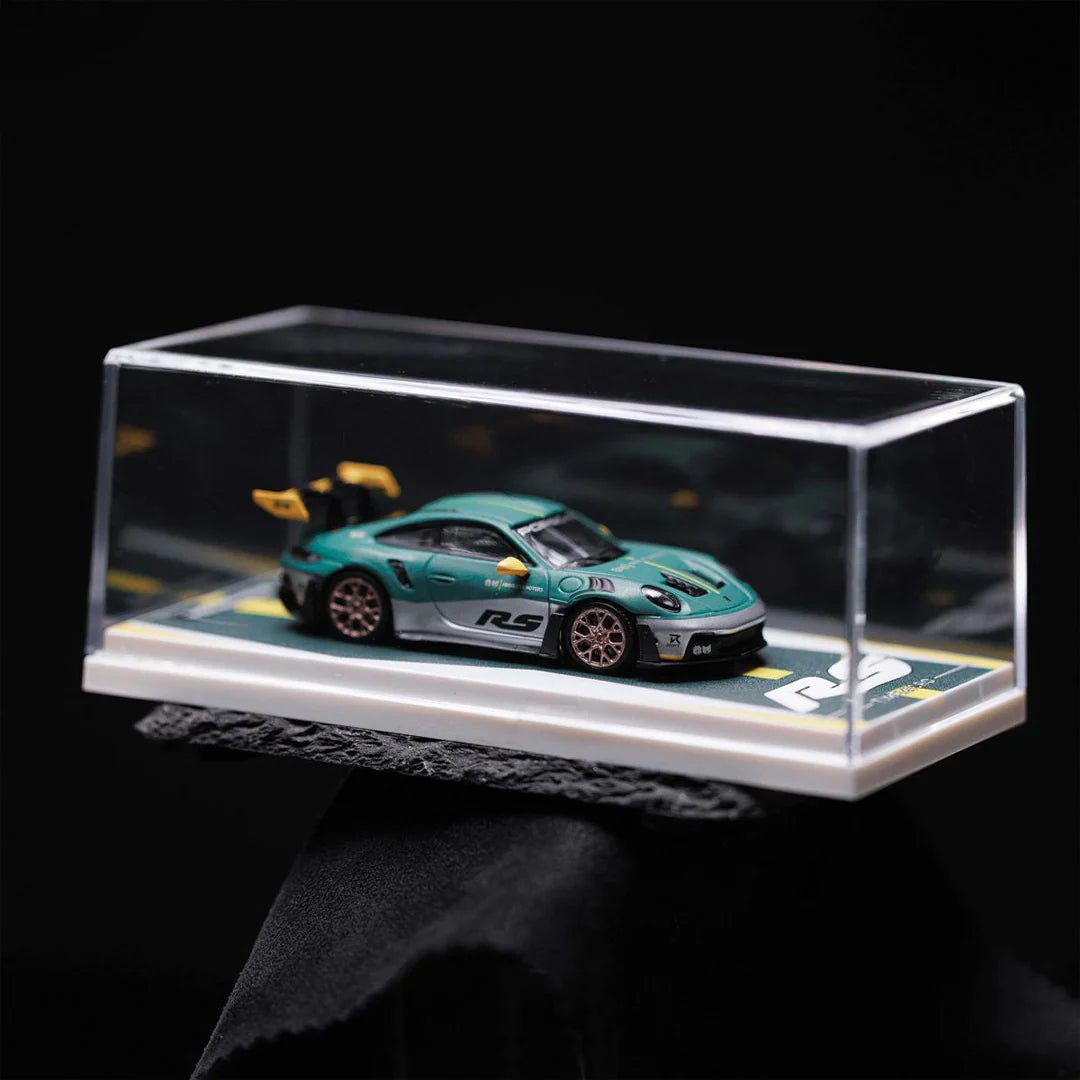 TIME MICRO 1:64 PORSCHE 911 992 GT3 RS GREEN SILVER LIVERY