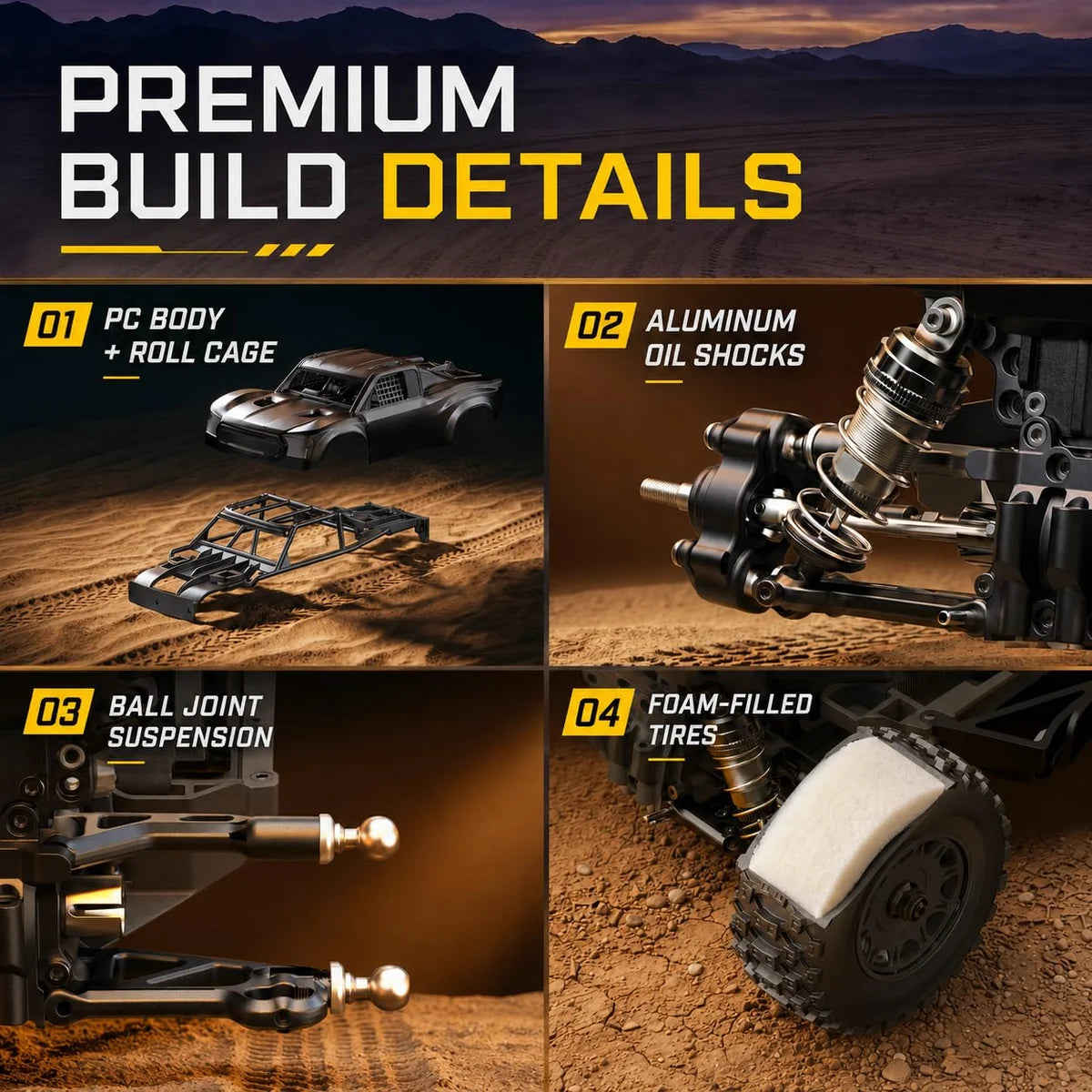 UDIRC SIERRA UD1203 1/12 4WD Brushless RTR RC Trophy Truck