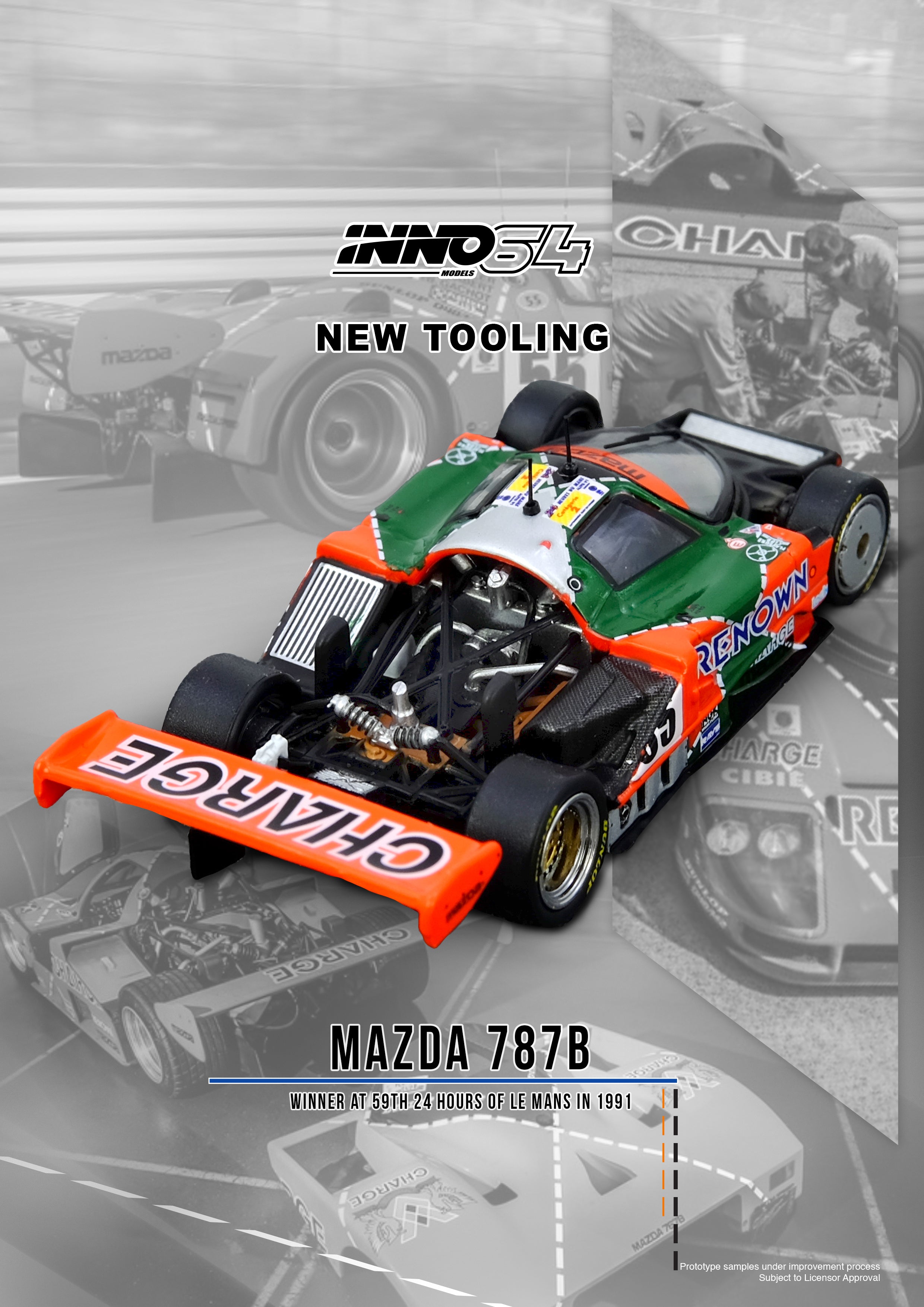 INNO 1/64 MAZDA 787B Winner At 24 Hours Le Mans 1991