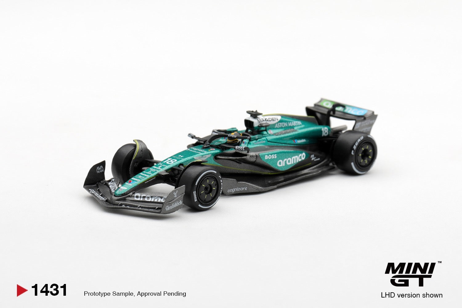 MINIGT 1/64 Aston Martin AMR24 #18 Lance Stroll 2024 F1 2024 Las Vegas GP