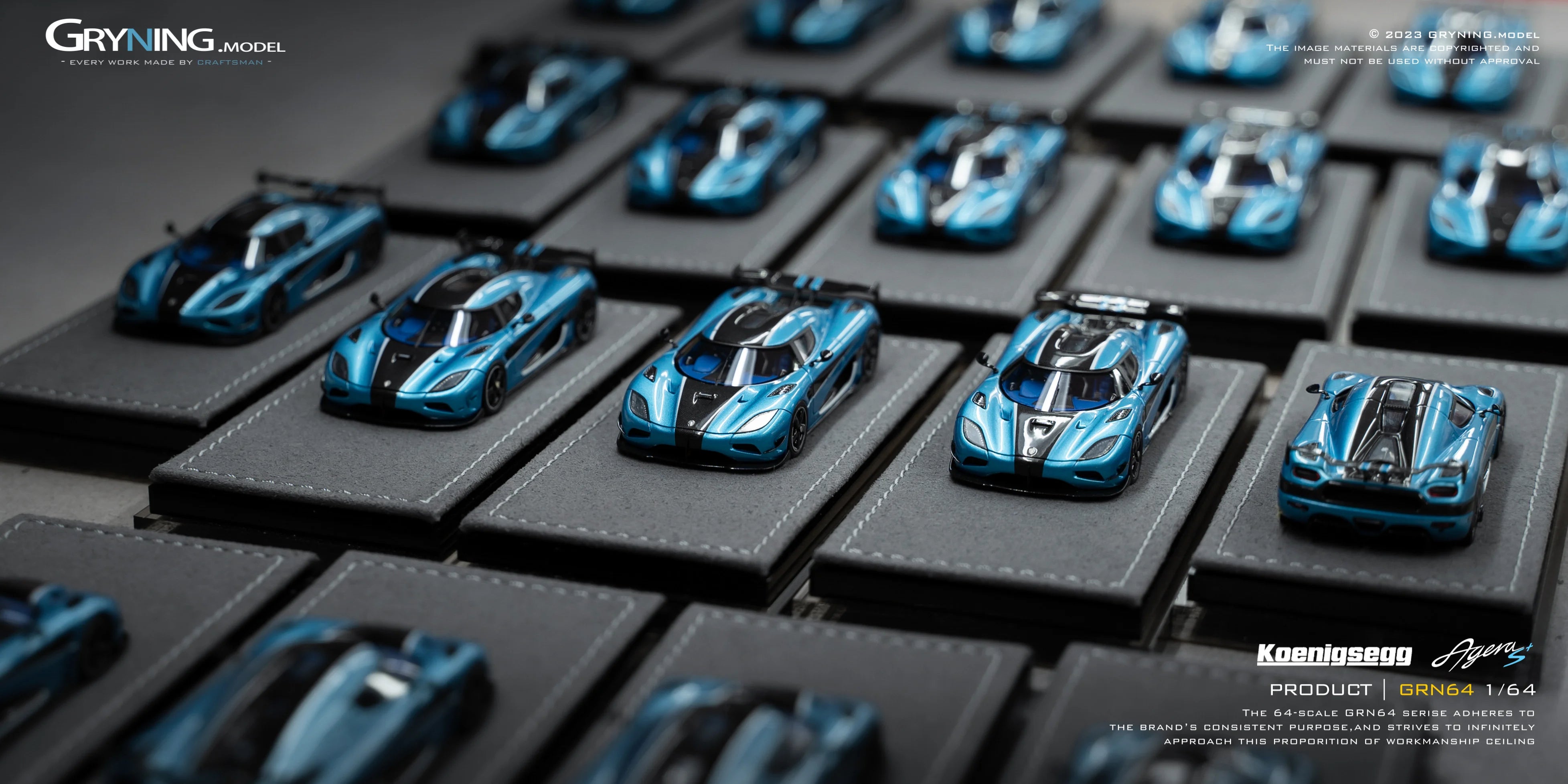 GRYNING.model 1/64 Koenigsegg Agera S+Medusa