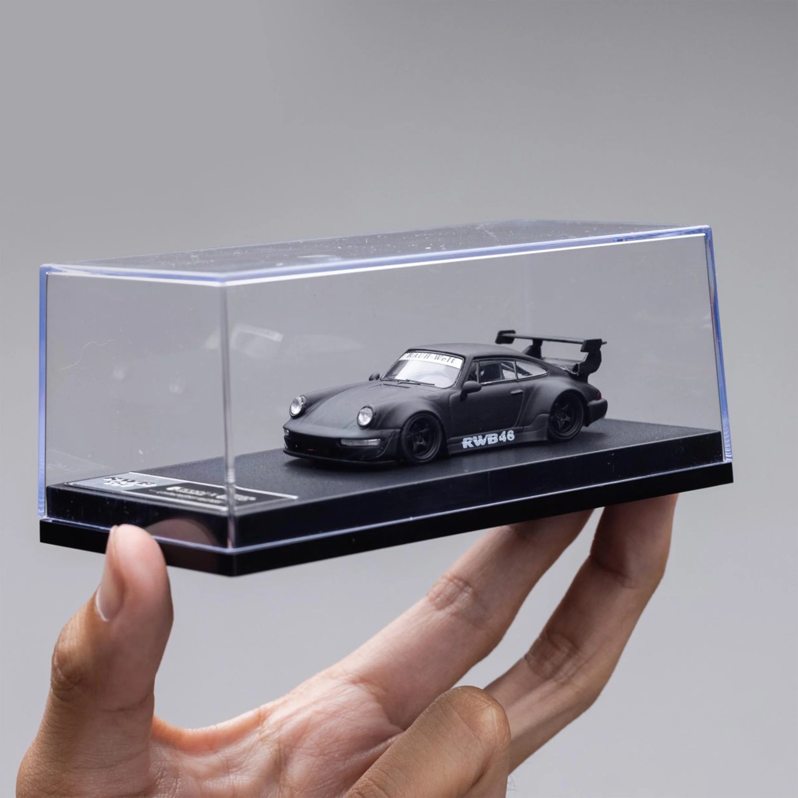 DECODE 1:64 PORSCHE 911 WIDEBODY RWB964 MATTE BLACK LIMITED 500PCS