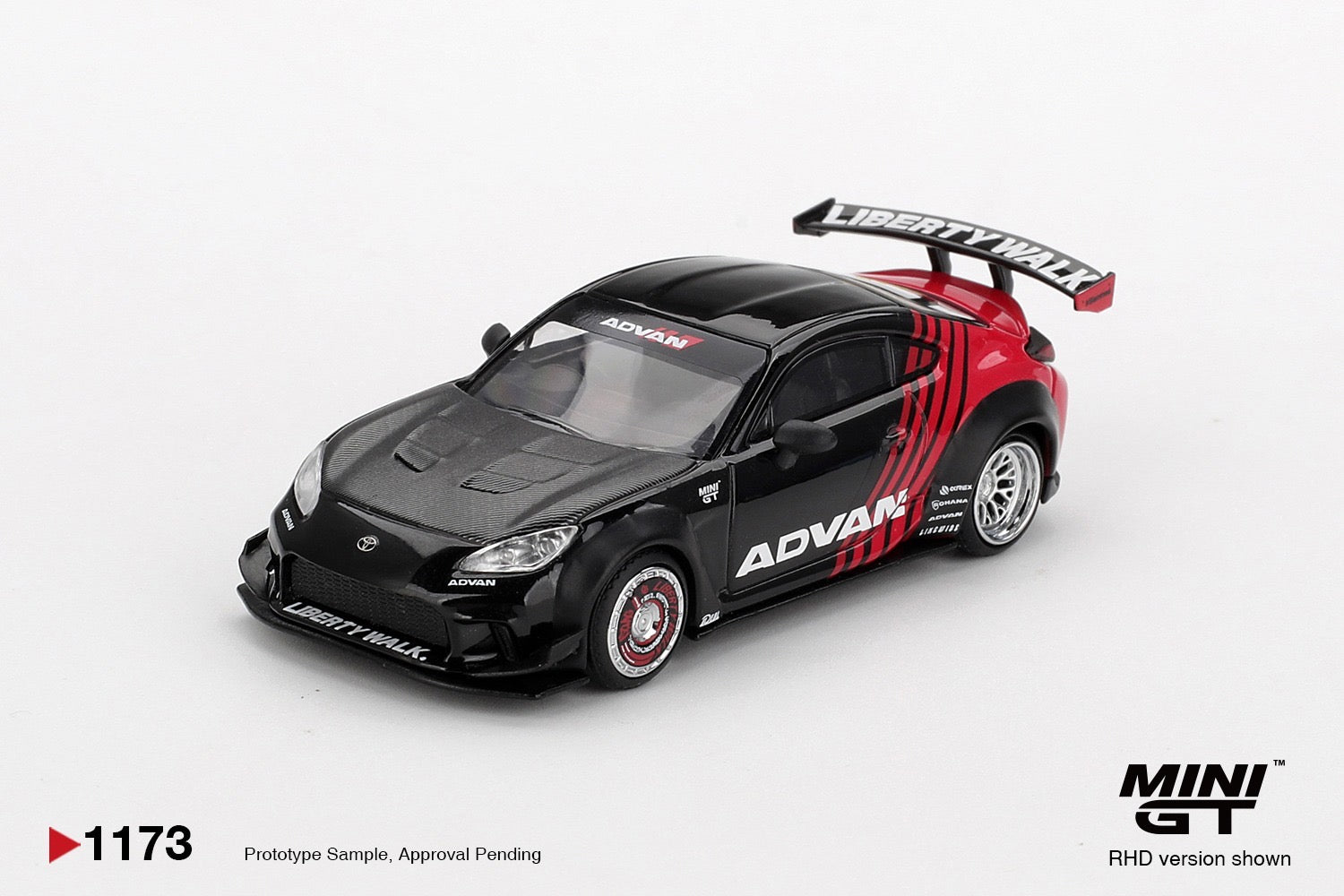 MINIGT - 1/64 Toyota GR86 LB★Nation Advan