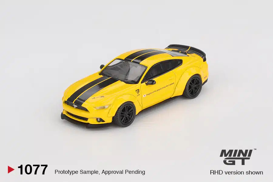 MINI GT 1/64 No.1077 LB-WORKS FORD MUSTANG Triple Yellow