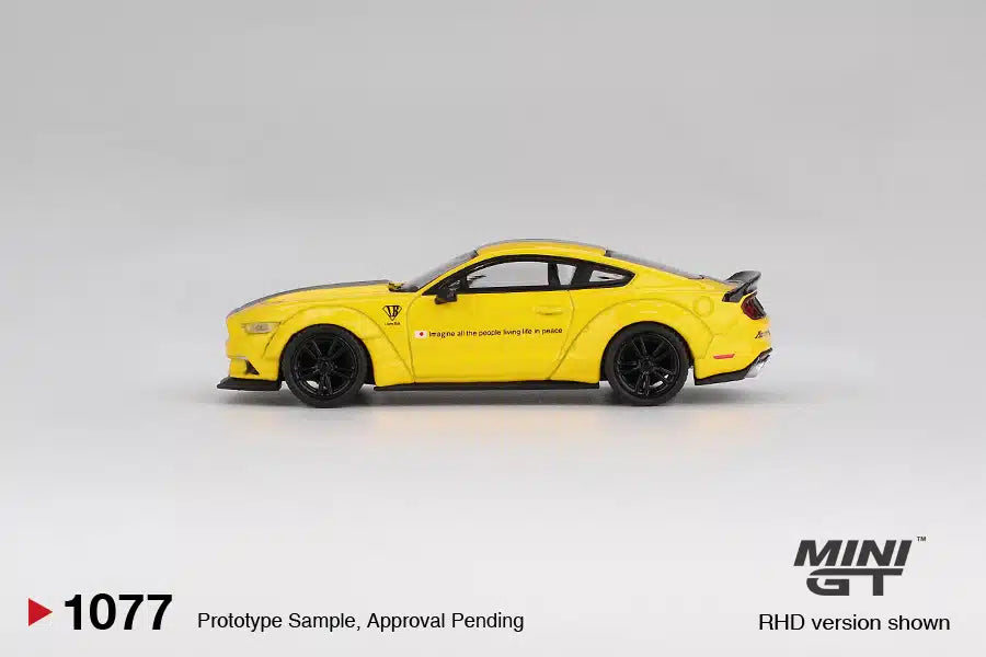 MINI GT 1/64 No.1077 LB-WORKS FORD MUSTANG Triple Yellow