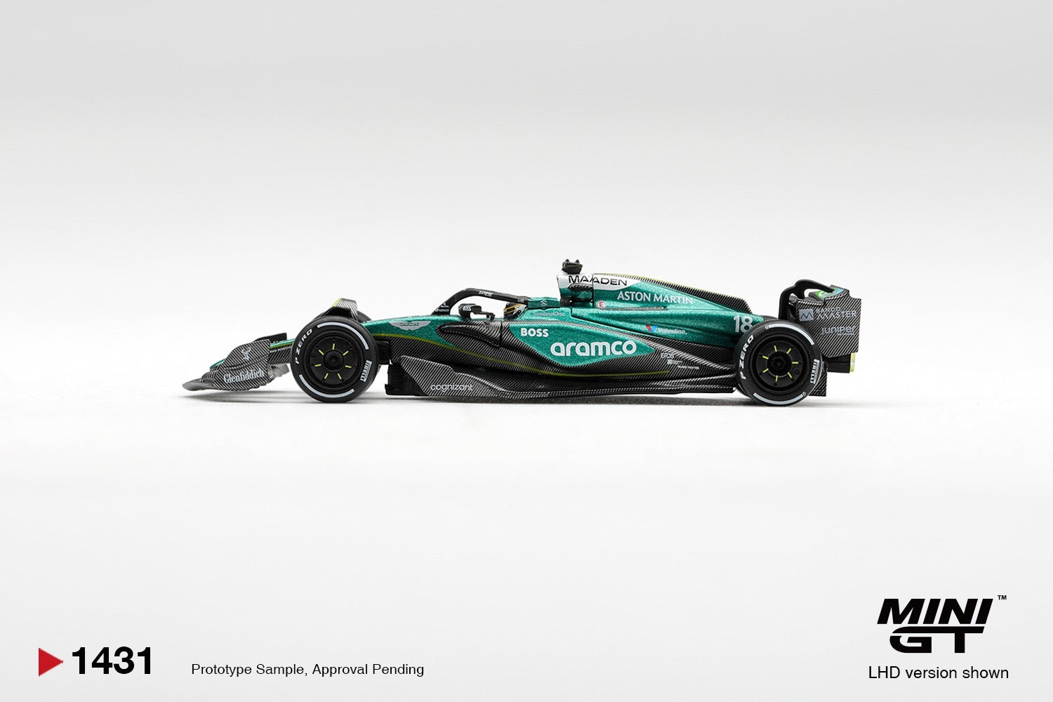 MINIGT 1/64 Aston Martin AMR24 #18 Lance Stroll 2024 F1 2024 Las Vegas GP