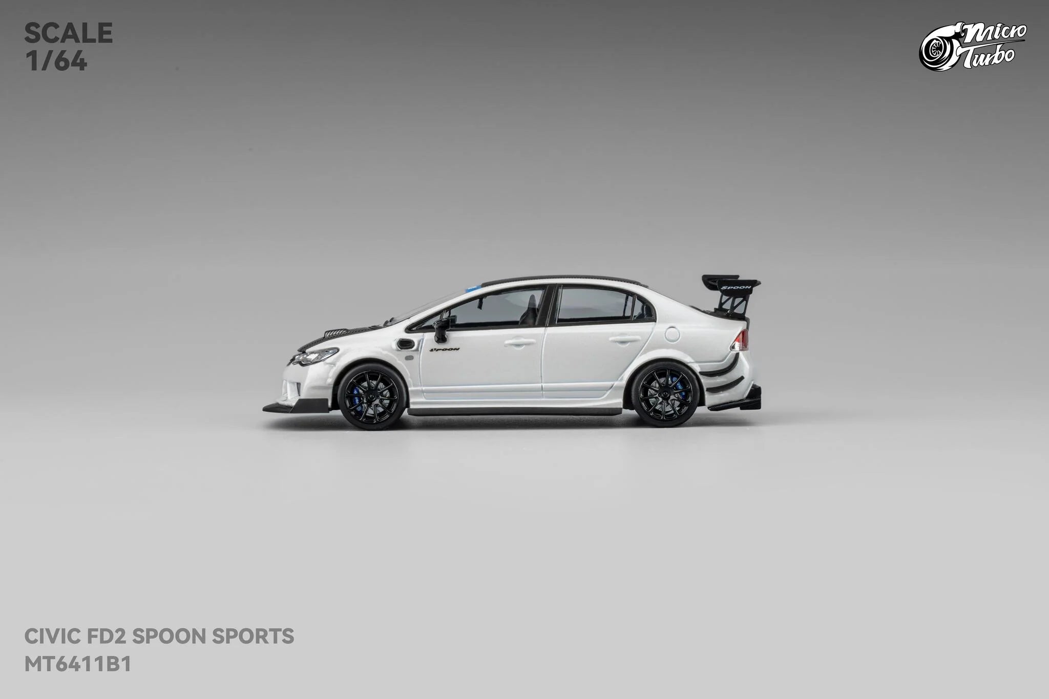 Microturbo - 1/64 Custom FD2 Spoon - Metallic White