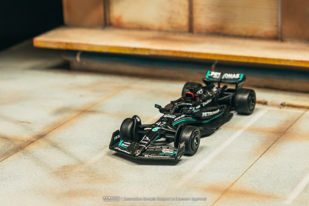 Tarmac Works 1:64 Mercedes-AMG F1 W14 E Performance Spanish Grand Prix Tyre Testing 2023 Mick Schumacher