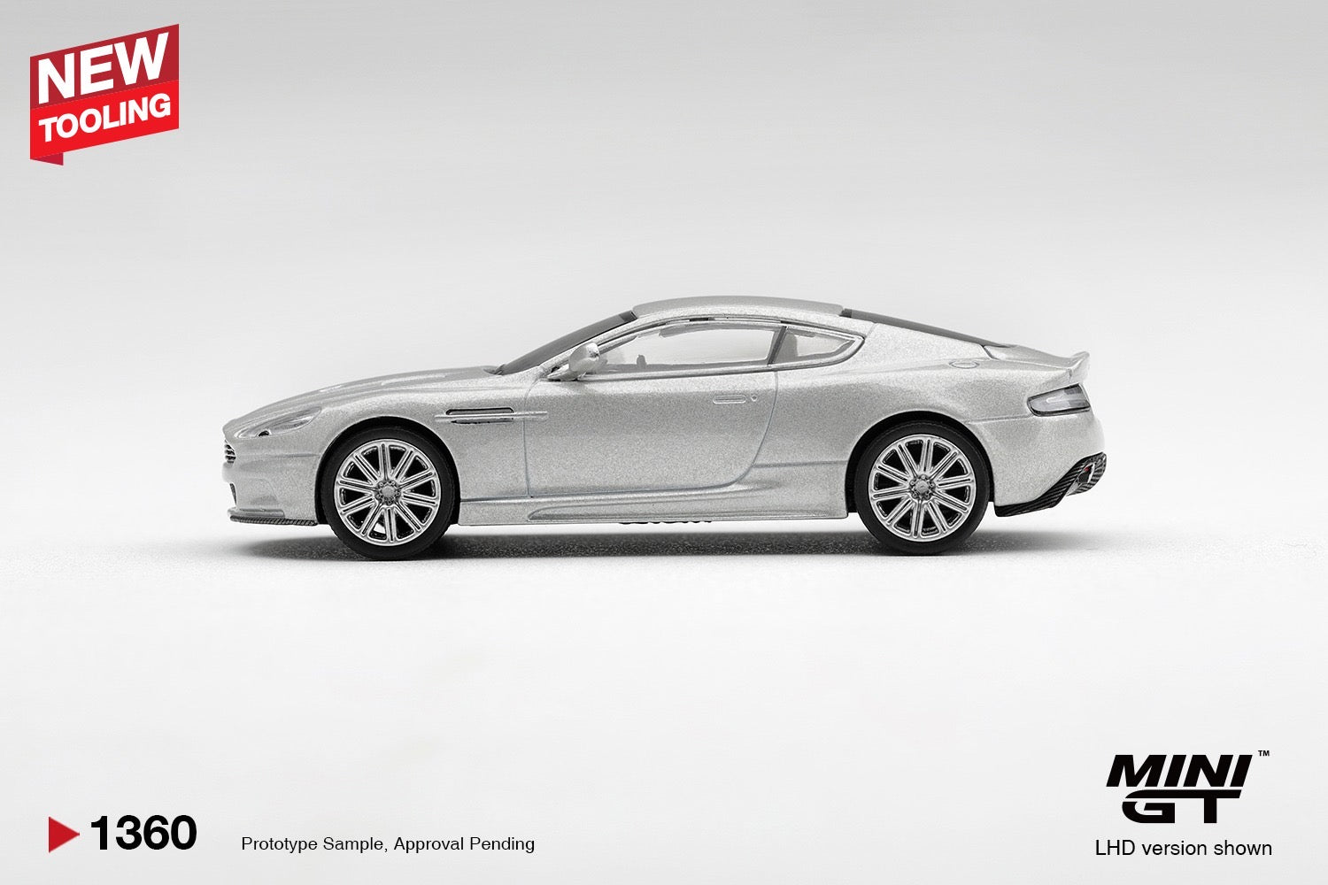 MINIGT 1/64 Aston Martin DBS 2008 Lightning Silver