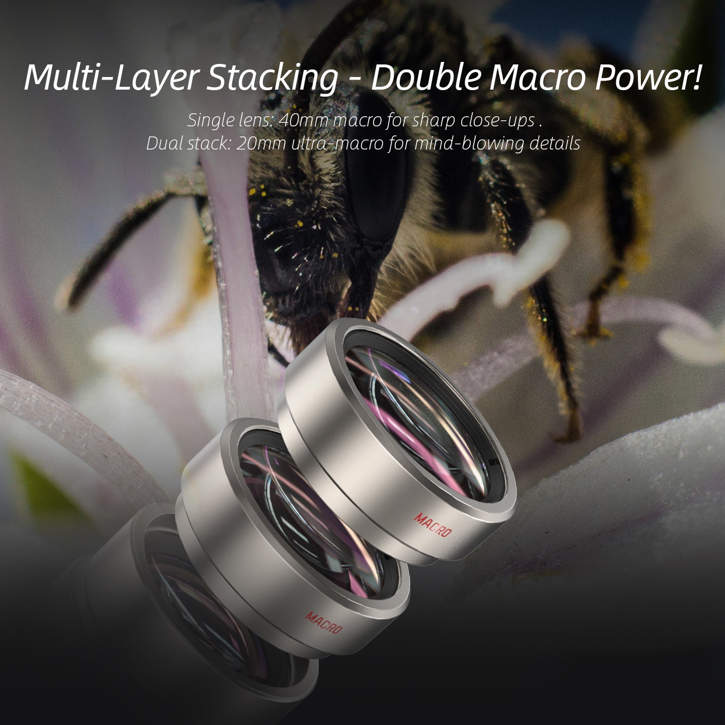 Retro - 2X Telephoto & Macro Lens Kit
